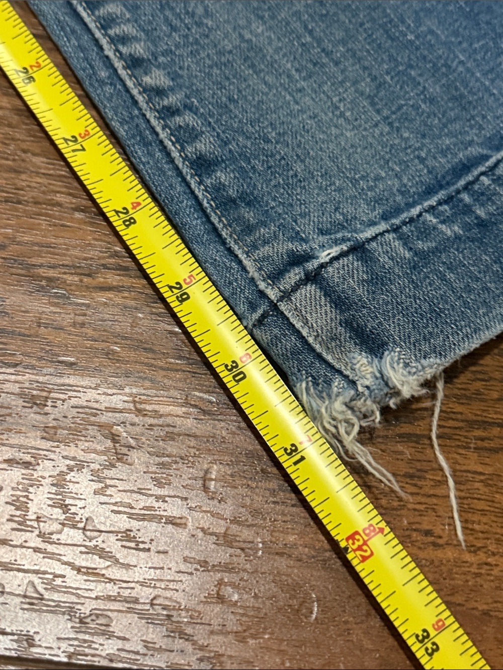 7 For All Mankind Light Blue Flared Wide-Leg Jeans - Picture 10 of 12